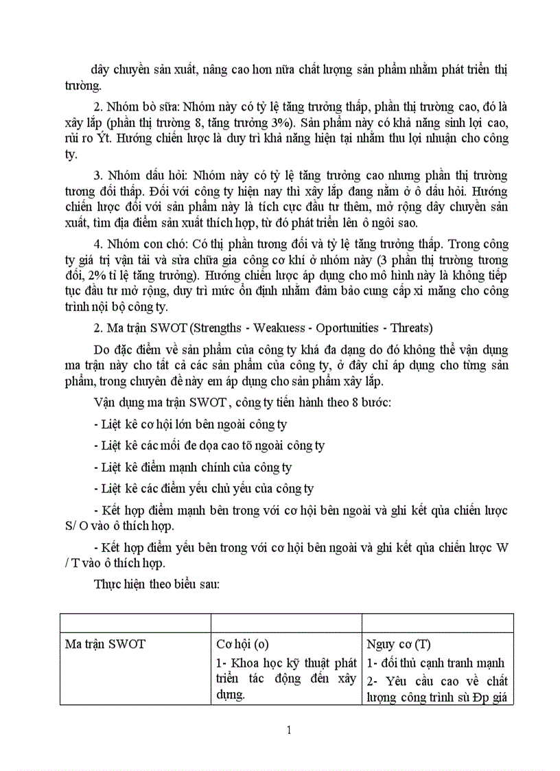 image for page Một số biện pháp chủ yếu nhằm góp phần hoàn thiện quá trình xây dựng chiến lược kinh doanh ở Công ty Xây lắp Vật tư Vận tải Sông Đà 12 1