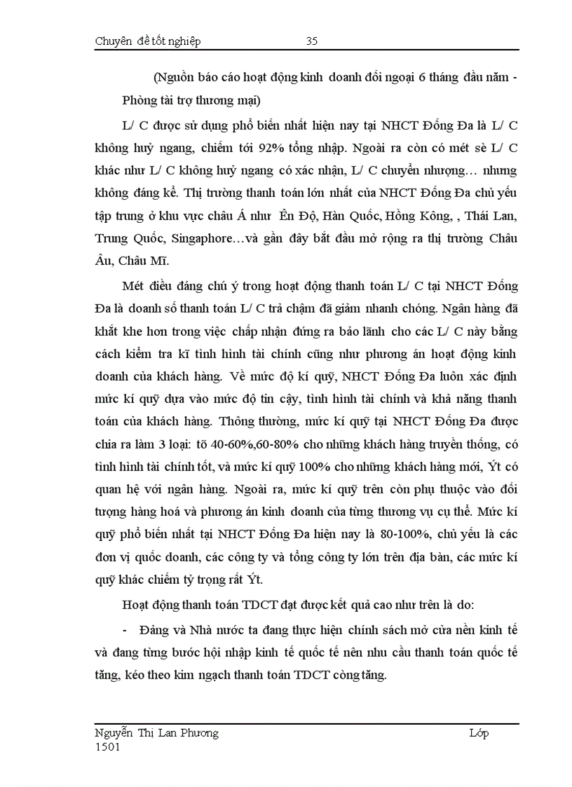 image for page Giải pháp nhằm hạn chế rủi ro trong phương thức thanh toán tín dụng chứng từ tại Ngân hàng Công thương Đống Đa 1