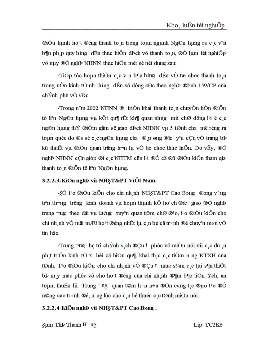 image for page Một số vấn đề về Thanh toán không dùng tiền mặt tại NHĐT PT Cao Bằng Thực trạng và giải pháp 1