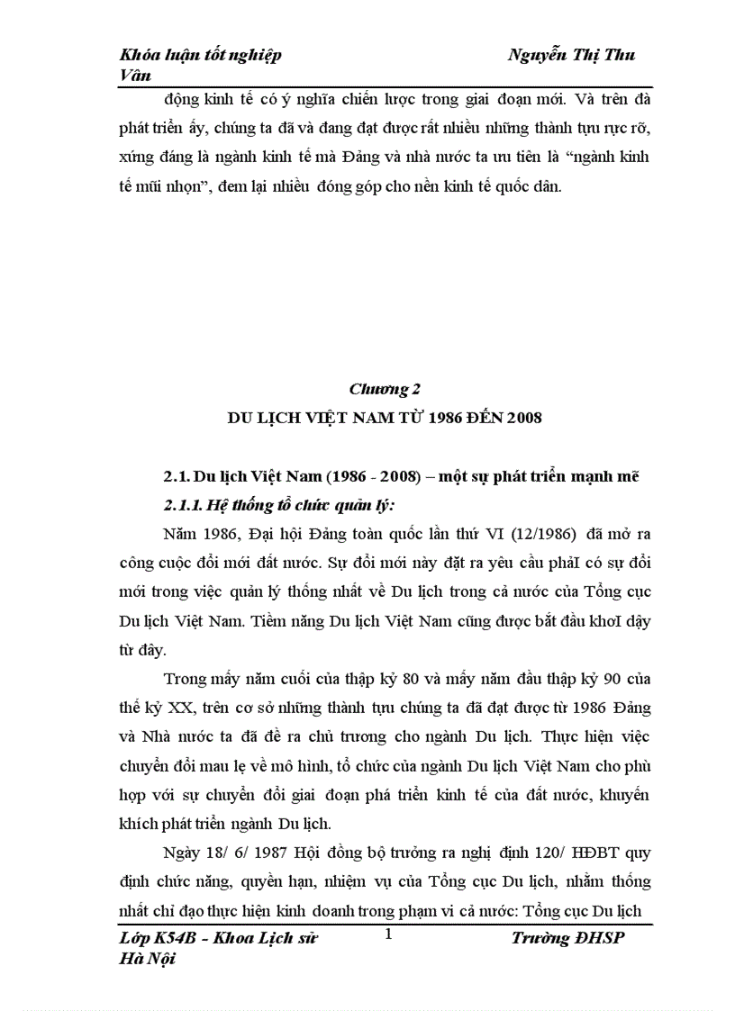 image for page Ngành Kinh tế Du lịch trong thời kỳ đổi mới từ 1986 đến 2008 1