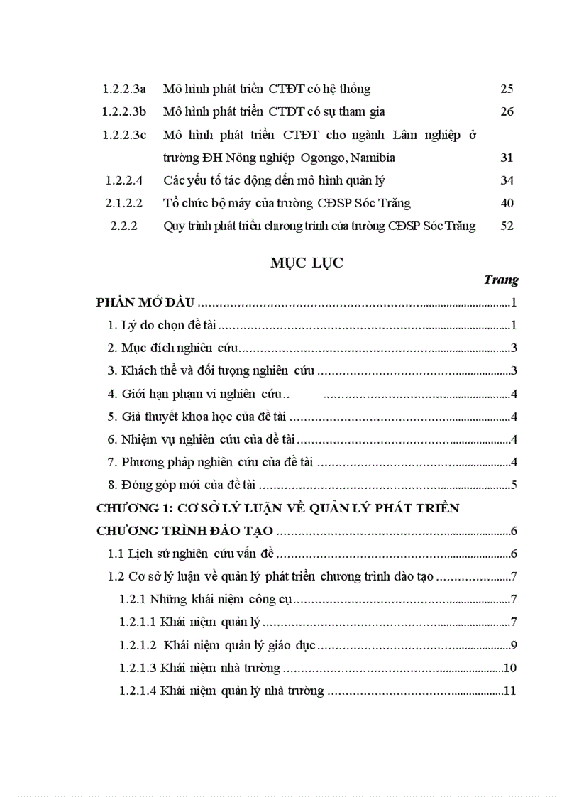 image for page Khảo sát thực trạng quản lý chương trình đào tạo hệ vừa làm vừa học của trường CĐSP Sóc Trăng