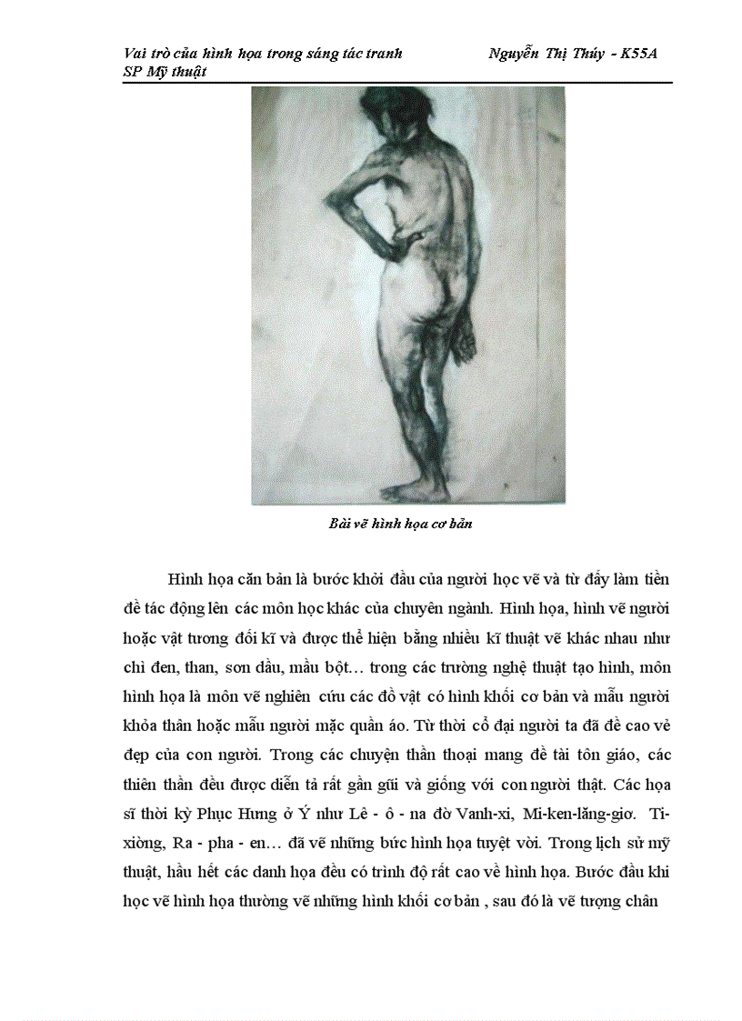 image for page Vai trò của hình họa trong sáng tác tranh