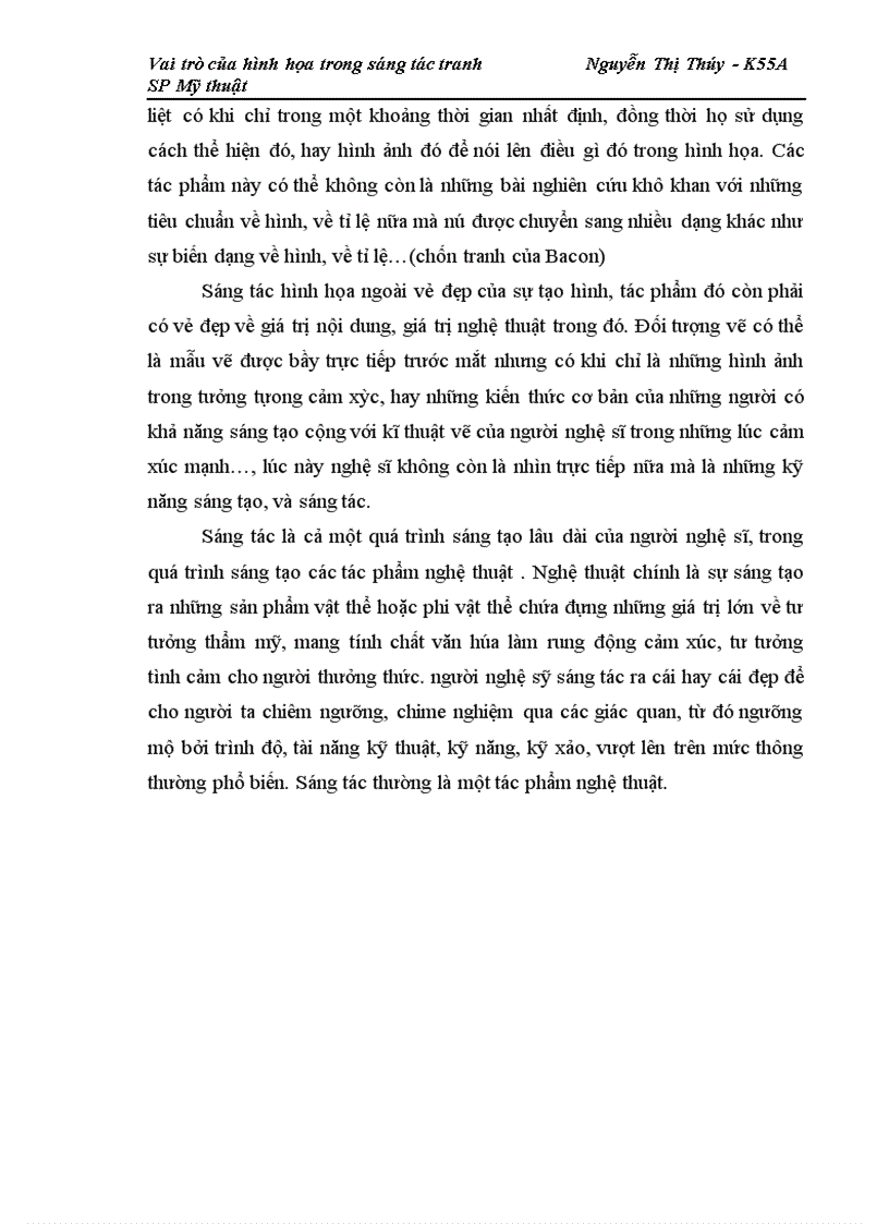 image for page Vai trò của hình họa trong sáng tác tranh