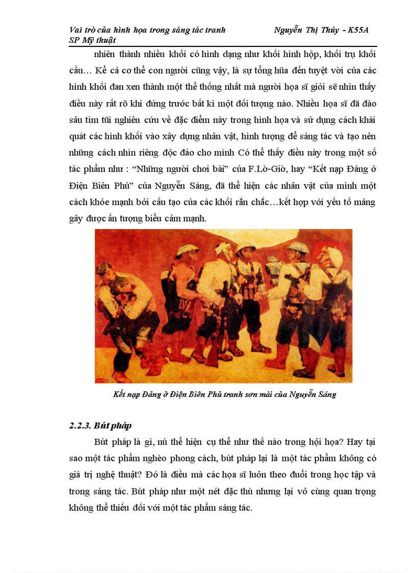 image for page Vai trò của hình họa trong sáng tác tranh