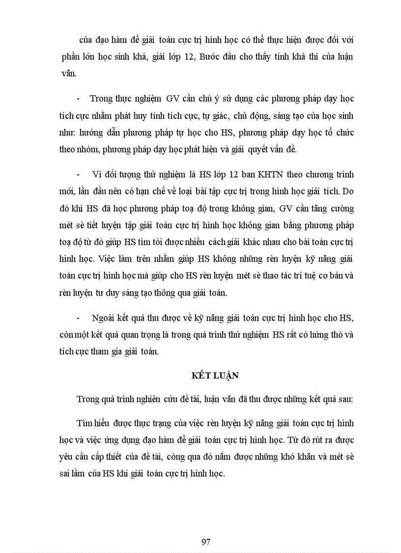 image for page Rèn luyện kỹ năng ứng dụng đạo hàm để giải toán cực trị hình học cho học sinh khá giỏi lớp 12 THPT 1