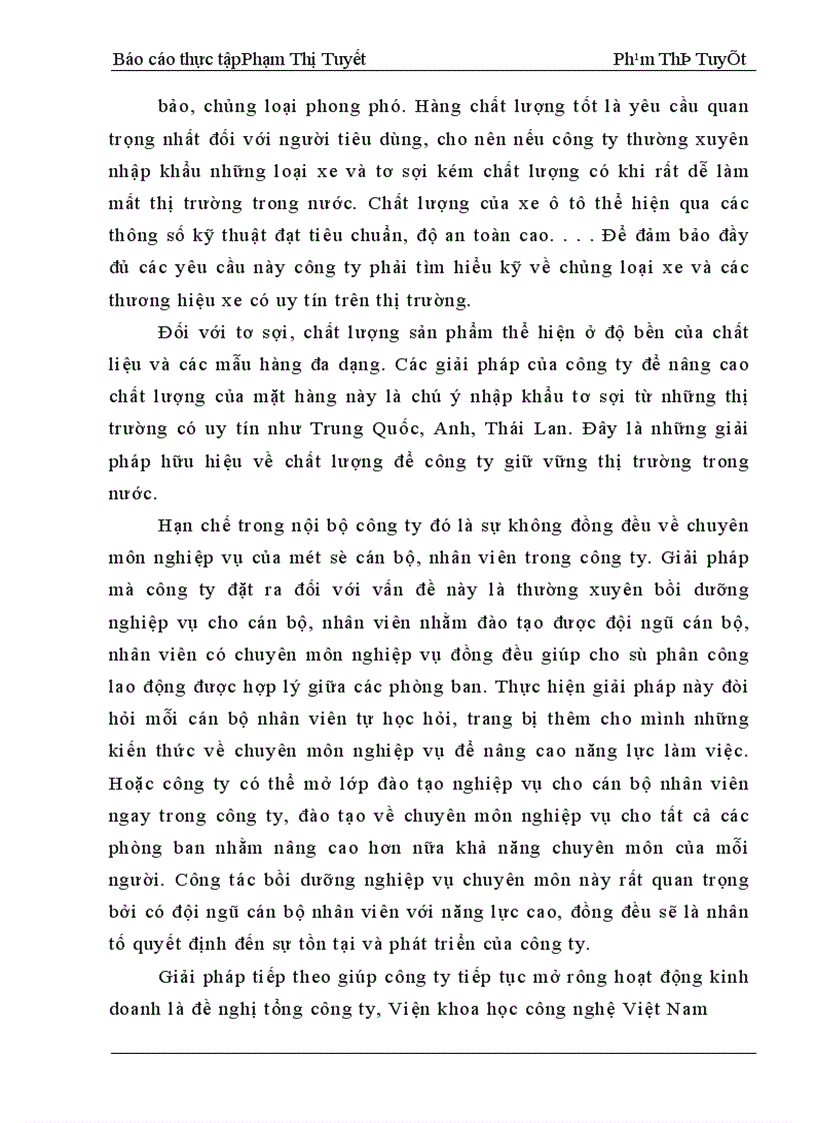 image for page Thực trạng nhập khẩu ôtô và tơ sợi cùng những giải pháp để nâng cao hoạt động kinh doanh nhập khẩu của công ty