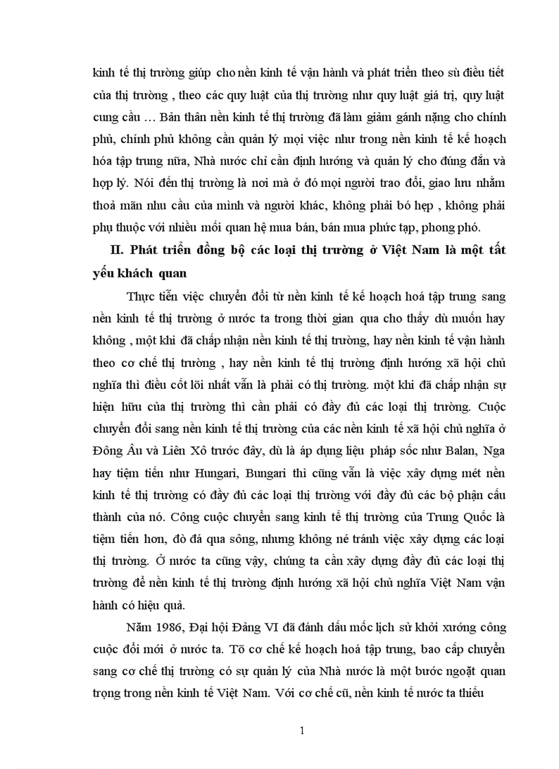 image for page thực trạng và giải pháp phát triển các loại thị trường 1