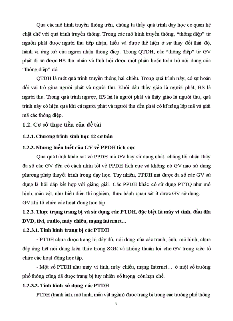 image for page Xây dựng và sử dụng bài giảng điện tử chương I phần di truyền học Sinh học 12 Ban cơ bản theo hướng tích hợp truyền thông đa phương tiện