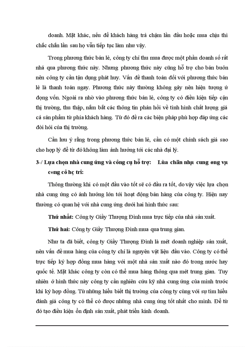image for page Các biện pháp nâng cao chất lượng công tác quản trị bán hàng tại công ty Giầy Thượng Đình 1