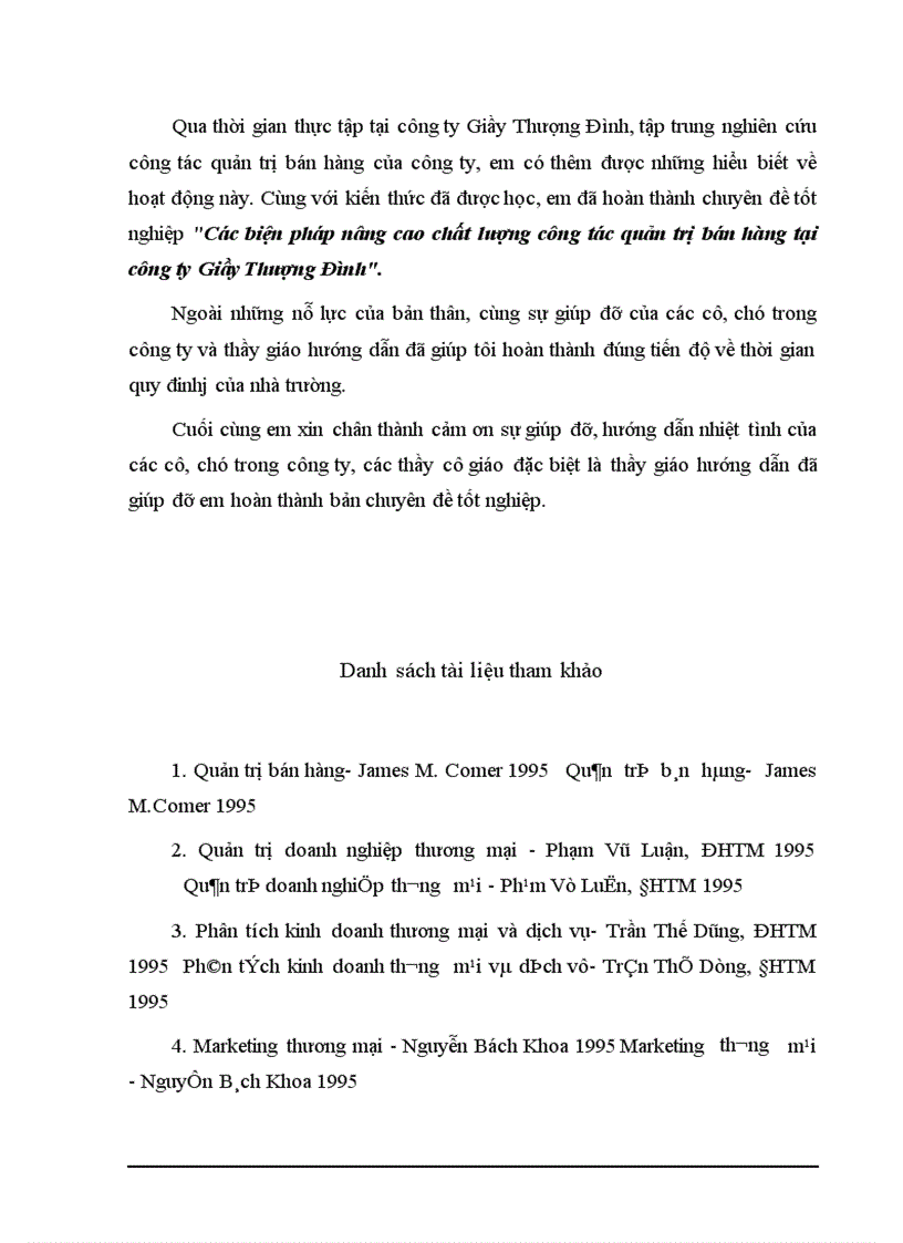 image for page Các biện pháp nâng cao chất lượng công tác quản trị bán hàng tại công ty Giầy Thượng Đình 1