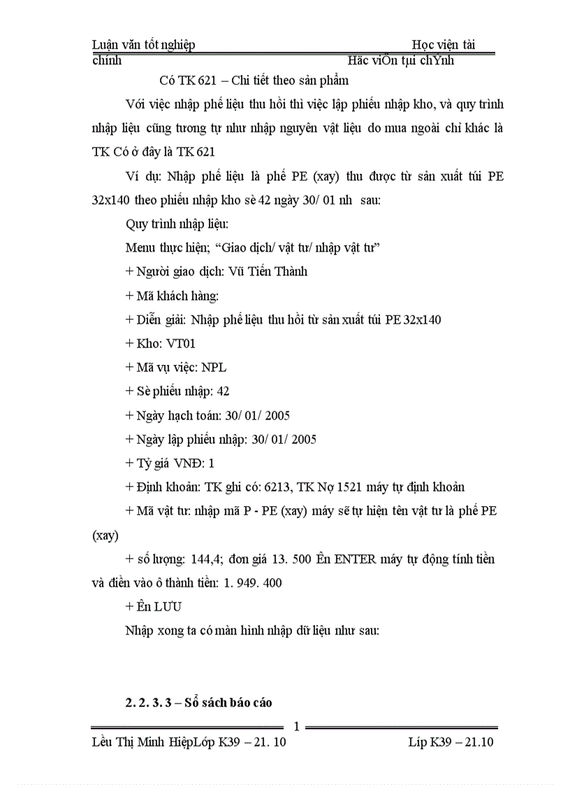 image for page Thực trạng tổ chức kế toán nguyên vật liệu và tình hình cung cấp sử dụng nguyên vật liệu ở Công ty Sản Xuất và Thương mạI Tam Long