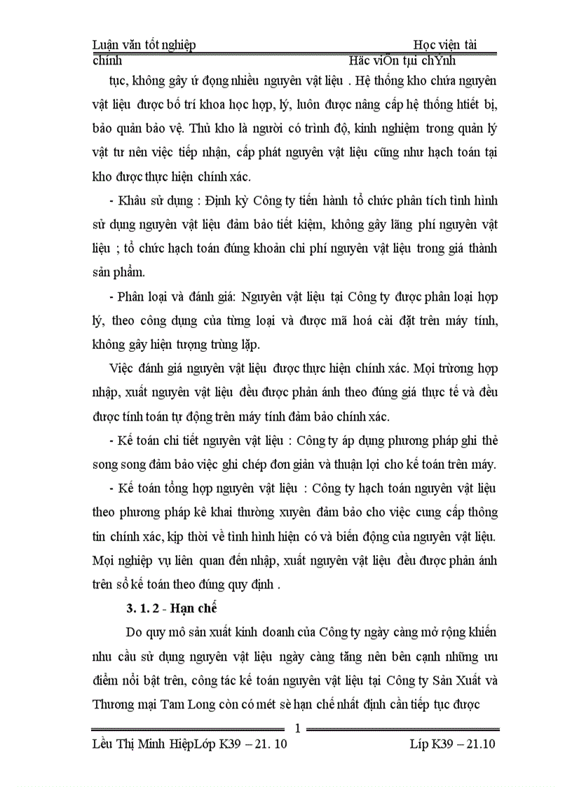 image for page Thực trạng tổ chức kế toán nguyên vật liệu và tình hình cung cấp sử dụng nguyên vật liệu ở Công ty Sản Xuất và Thương mạI Tam Long