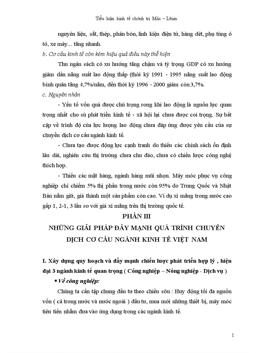 image for page Những giải pháp đẩy mạnh quá trình chuyển dịch cơ cấu ngành kinh tế việt nam 1