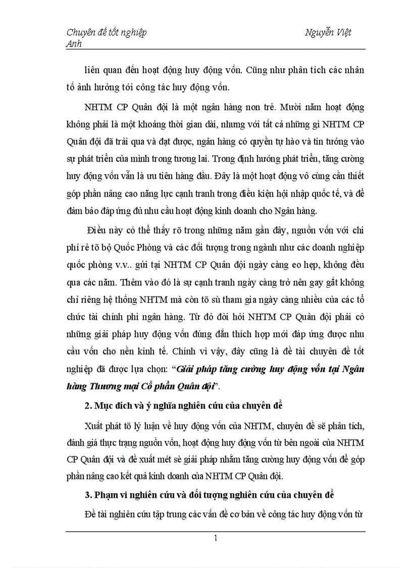 image for page Giải pháp tăng cường huy động vốn tại Ngân hàng Thương mại Cổ phần Quân đội 1
