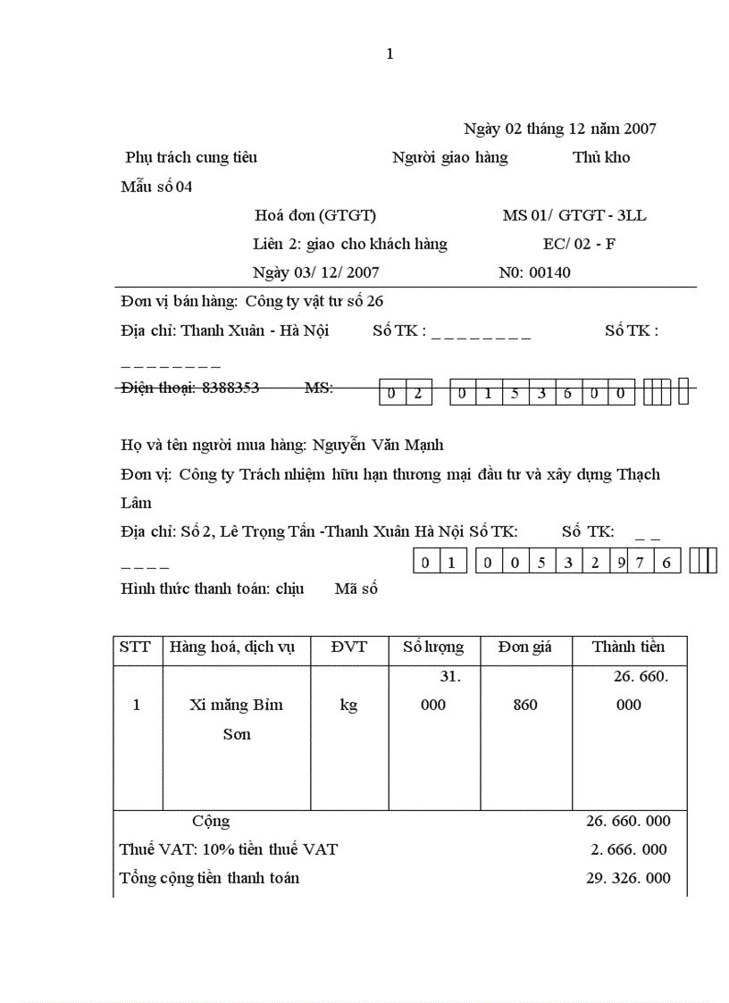 image for page Hoàn thiện hạch toán nguyên vật liệu công cụ dụng cụ tại Công ty Trách nhiệm hữu hạn thương mại đầu tư và xây dựng Thạch Lâm 1