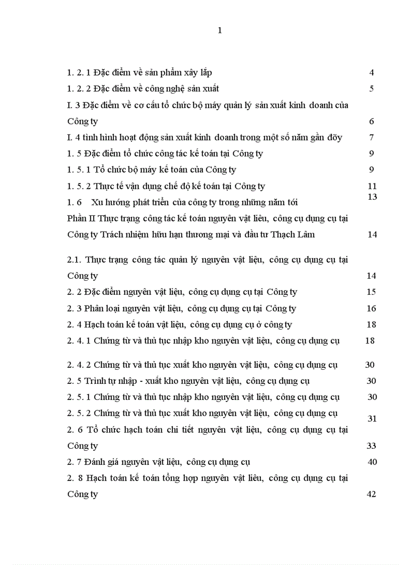 image for page Hoàn thiện hạch toán nguyên vật liệu công cụ dụng cụ tại Công ty Trách nhiệm hữu hạn thương mại đầu tư và xây dựng Thạch Lâm 1