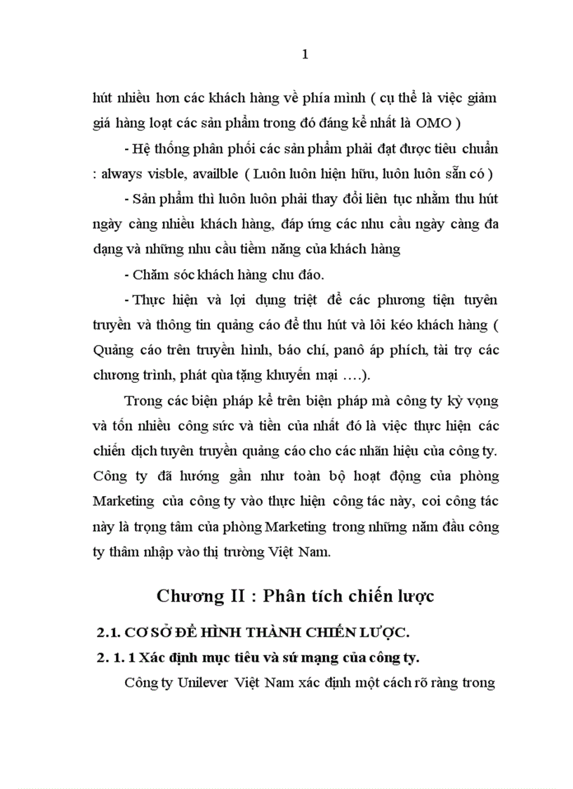 image for page Mục tiêu và biện pháp của chiến lược Marketing mà công ty đề ra Dành cho các sản phẩm chăm sóc cá nhân và gia đình