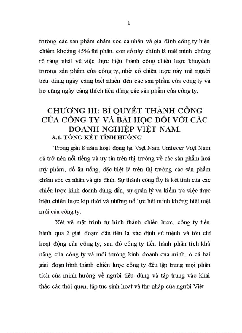 image for page Mục tiêu và biện pháp của chiến lược Marketing mà công ty đề ra Dành cho các sản phẩm chăm sóc cá nhân và gia đình