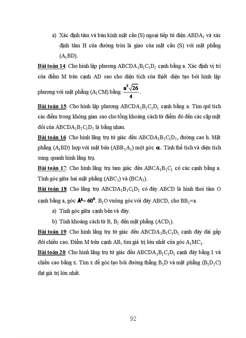 image for page Vận dụng phương pháp dạy học phát hiện và giải quyết vấn đề vào chương phương pháp tọa độ trong không gian Hình học 12 nâng cao 1
