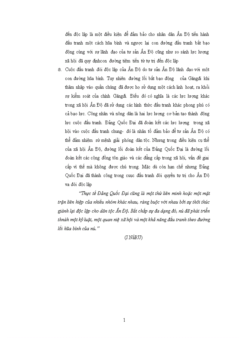image for page Khái quát cuộc đấu tranh đòi độc lập ở ấn độ từ 1919 1950