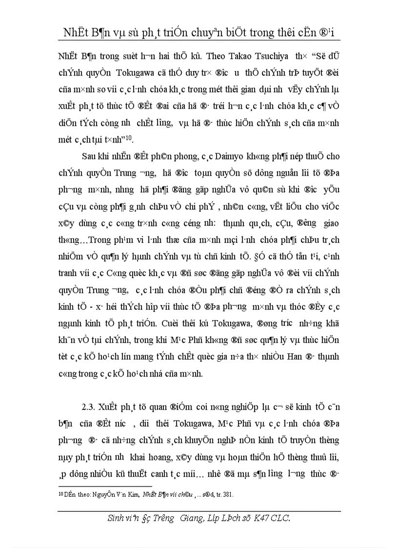 image for page Nhật Bản và sự phát triển chuyên biệt trong thời cận đại 1