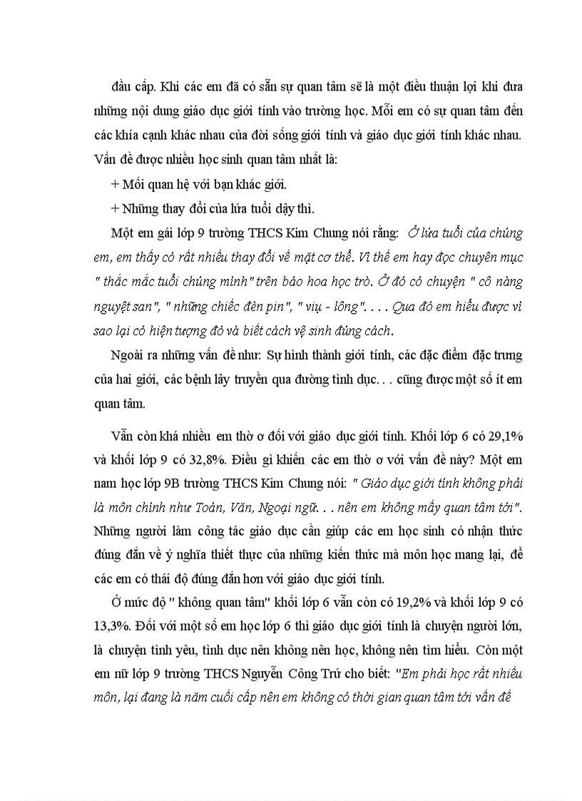 image for page Thực trạng thái độ của học sinh THCS đối với giáo dục giới tính