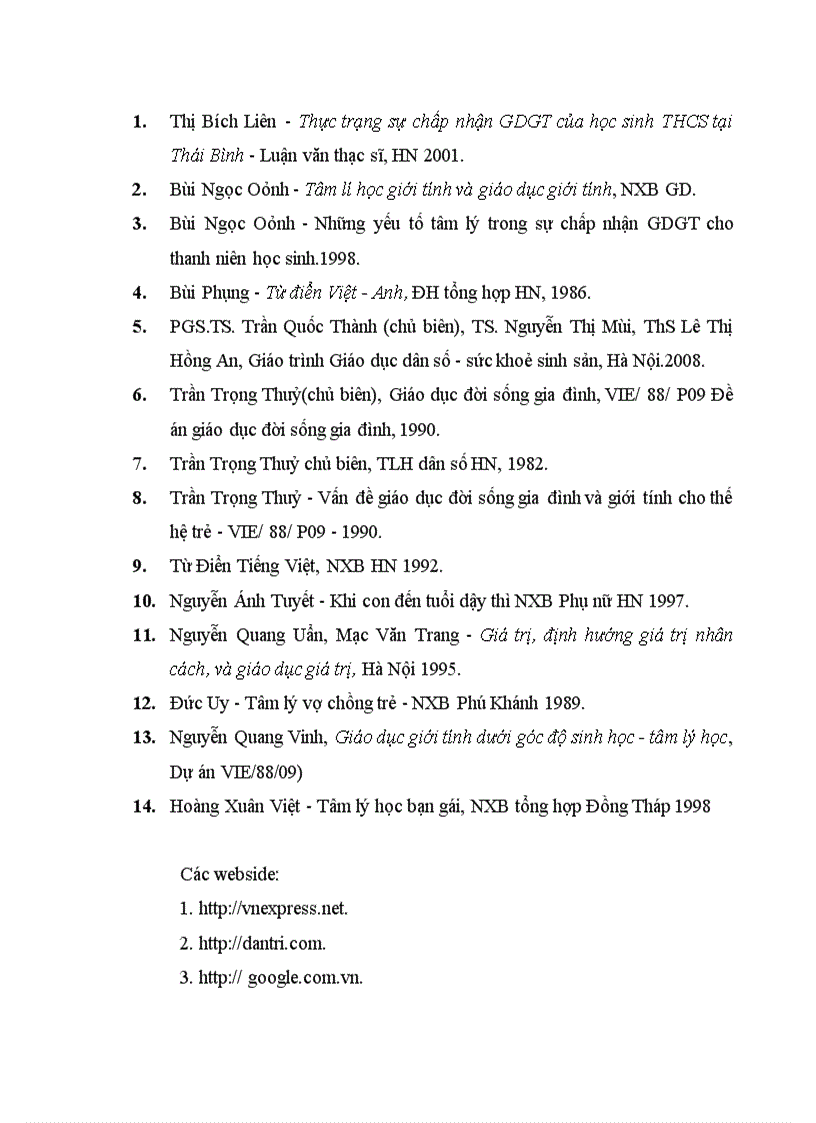 image for page Thực trạng thái độ của học sinh THCS đối với giáo dục giới tính