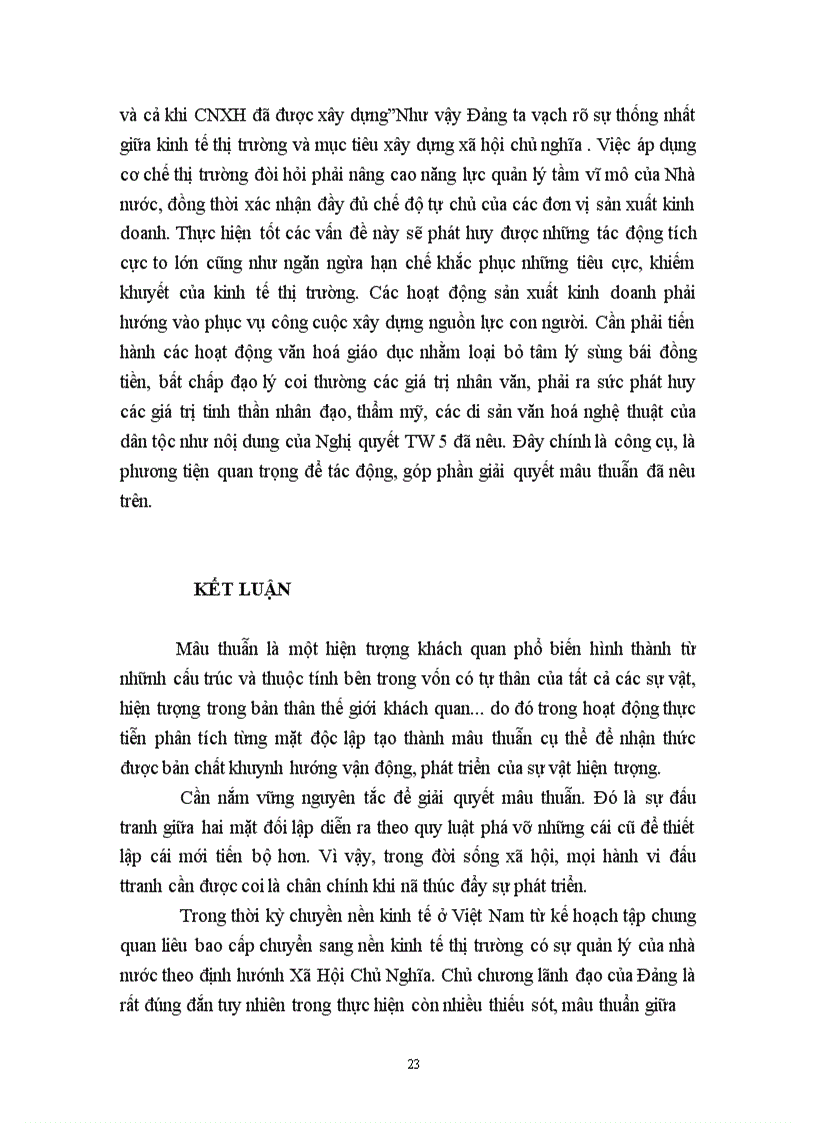 image for page Mâu thuẫn biện chứng và biểu hiện của nó trong quá trình xây dựng nền kinh tế thị trường ở Việt Nam 1