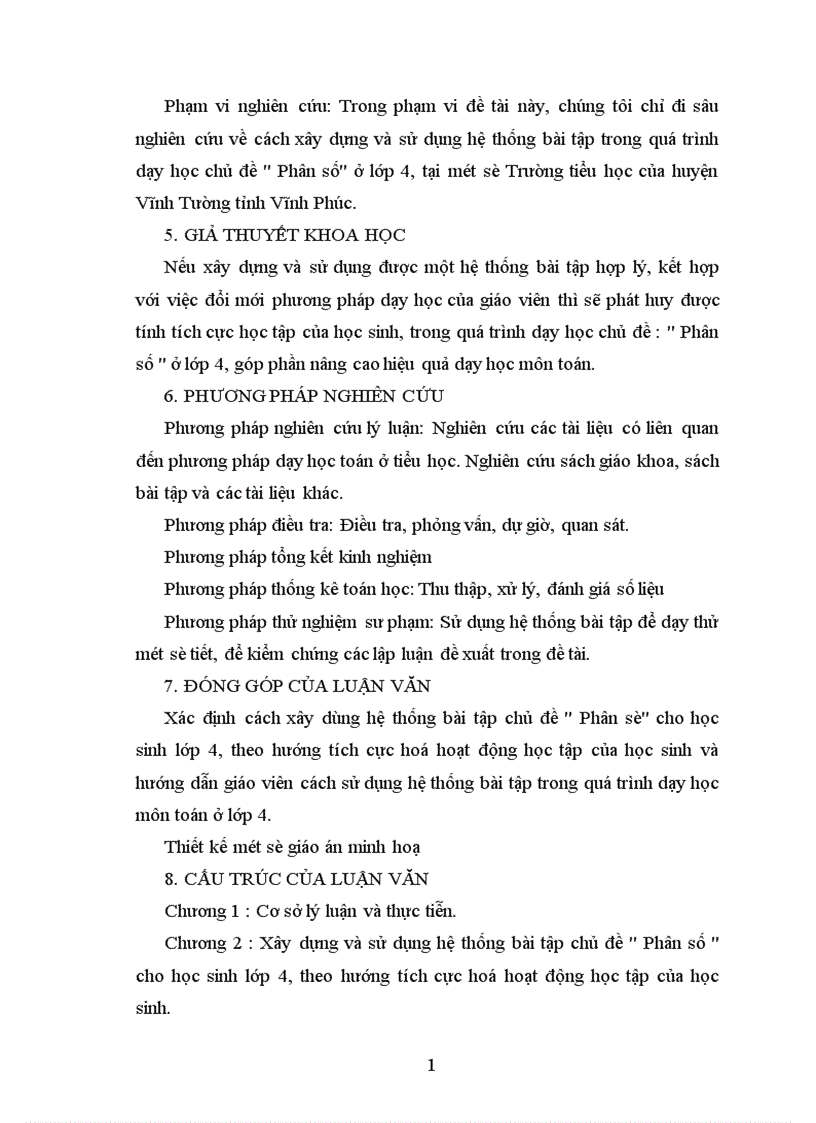 image for page Xây dựng và sử dụng hệ thống bài tập chủ đề Phân số cho học sinh lớp 4 theo hướng tích cực hoá hoạt động học tập của học sinh