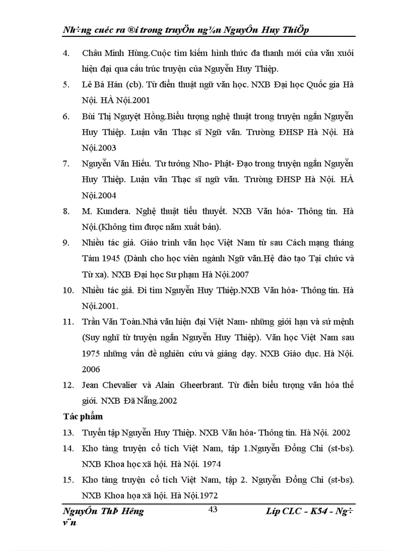 image for page Đặc điểm những cuộc ra đi trong truyện ngắn Nguyễn Huy Thiệp