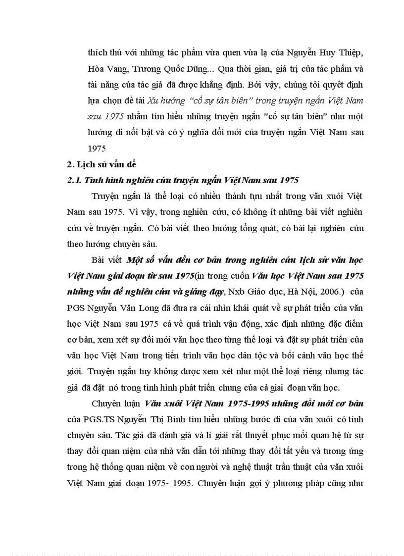 image for page Vài nét về nghệ thuật của xu hướng cố sự tân biên trong truyện ngắn Việt Nam