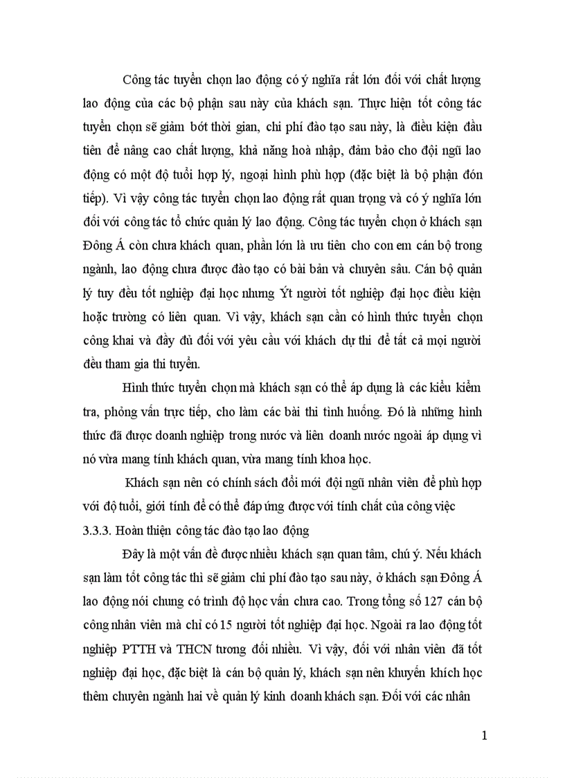 image for page Quản trị nhân sự tại khách sạn Đông Á thực trạng và giải pháp 1