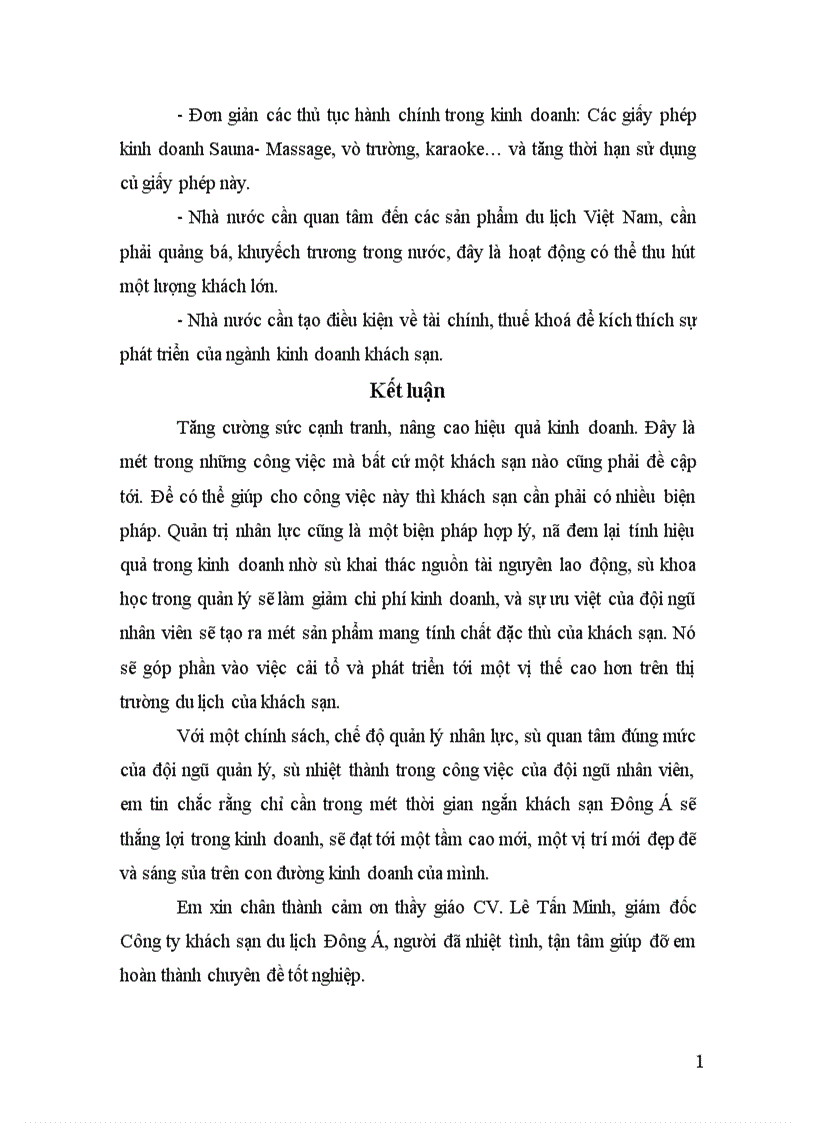 image for page Quản trị nhân sự tại khách sạn Đông Á thực trạng và giải pháp 1