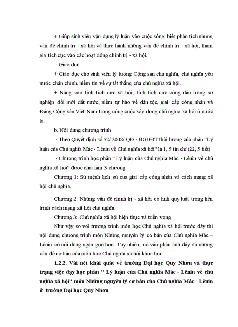 image for page Vận dụng phương pháp nêu vấn đề trong dạy học môn Những nguyên lý cơ bản của Chủ nghĩa Mác Lênin phần lý luận của Chủ nghĩa Mác Lênin về chủ nghĩa xã hội ở trường Đại học Quy Nhơn