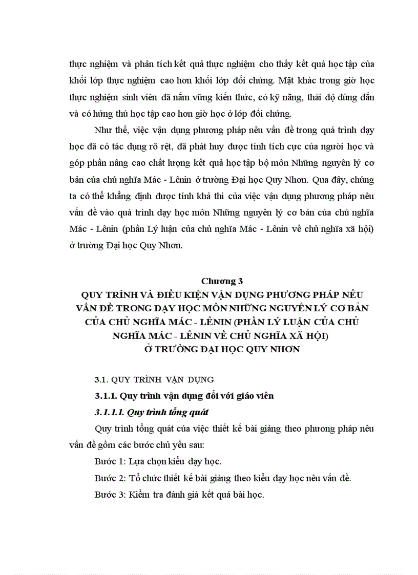 image for page Vận dụng phương pháp nêu vấn đề trong dạy học môn Những nguyên lý cơ bản của Chủ nghĩa Mác Lênin phần lý luận của Chủ nghĩa Mác Lênin về chủ nghĩa xã hội ở trường Đại học Quy Nhơn