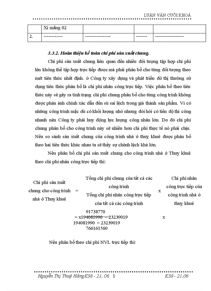 image for page Hoàn thiện kế toán tập hợp chi phí sản xuất và tính giá thành sản phẩm xây lắp tại Công ty xây dựng và phát triển đô thị 1