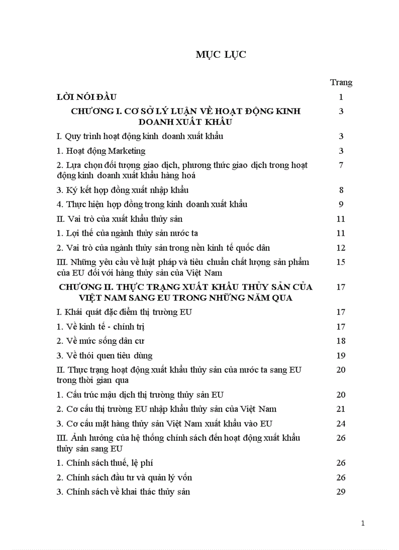 image for page Những giải pháp đẩy mạnh xuất khẩu mặt hàng thủy sản của Việt Nam sang thị trường EU trong những năm tới 1