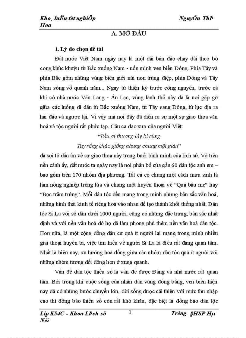 image for page Bước đầu tìm hiểu về dân tộc Si La ở Bản Nậm Sin xã Chung Chải huyện Mường Nhé tỉnh Điện Biên 1973 2008