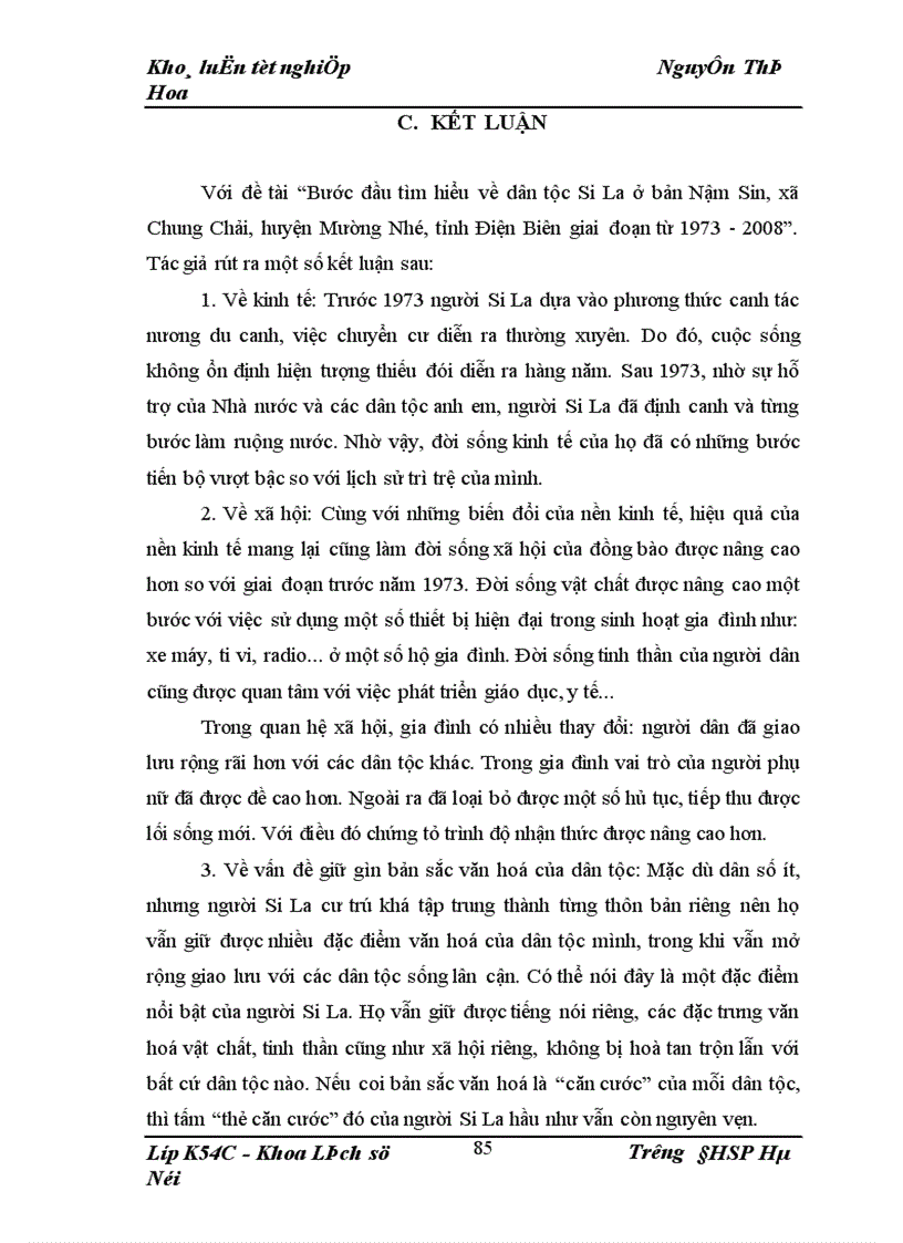 image for page Bước đầu tìm hiểu về dân tộc Si La ở Bản Nậm Sin xã Chung Chải huyện Mường Nhé tỉnh Điện Biên 1973 2008