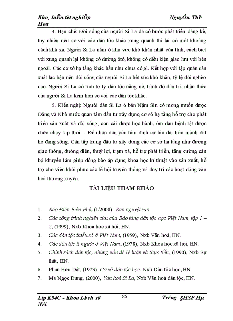 image for page Bước đầu tìm hiểu về dân tộc Si La ở Bản Nậm Sin xã Chung Chải huyện Mường Nhé tỉnh Điện Biên 1973 2008