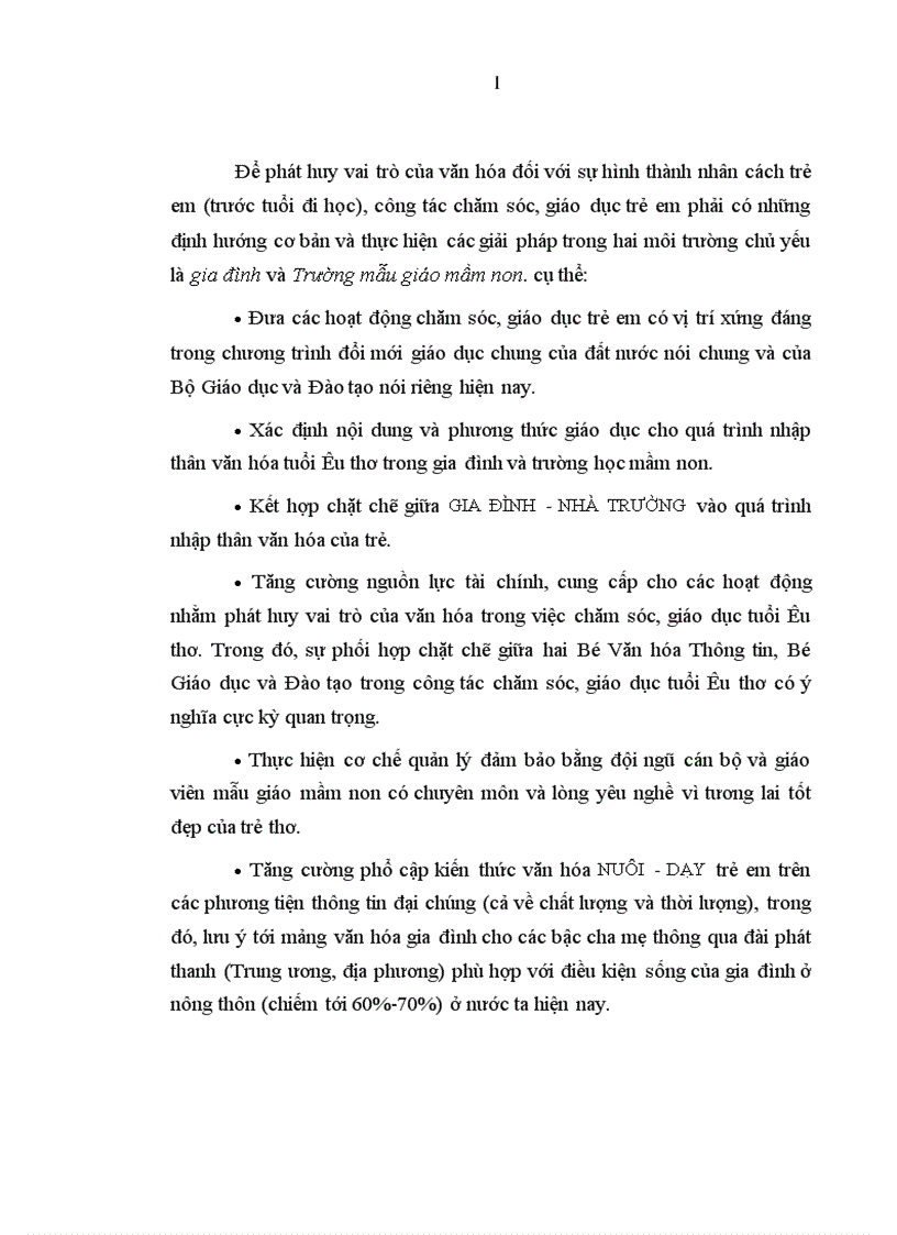 image for page Văn hóa và sự hình thành nhân cách trẻ em Trước tuổi đi học ở nước ta hiện nay