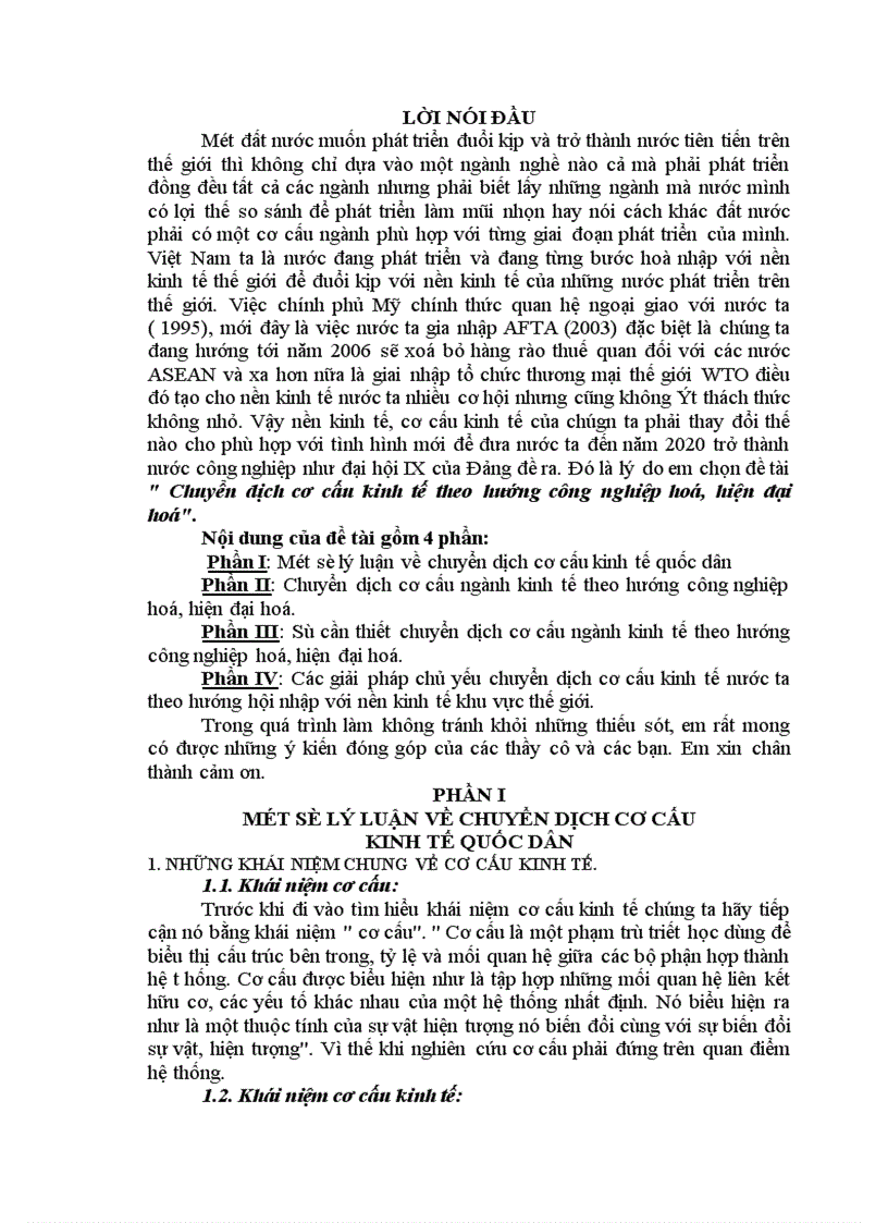 image for page Chuyển dịch cơ cấu kinh tế theo hướng công nghiệp hoá hiện đại hoá