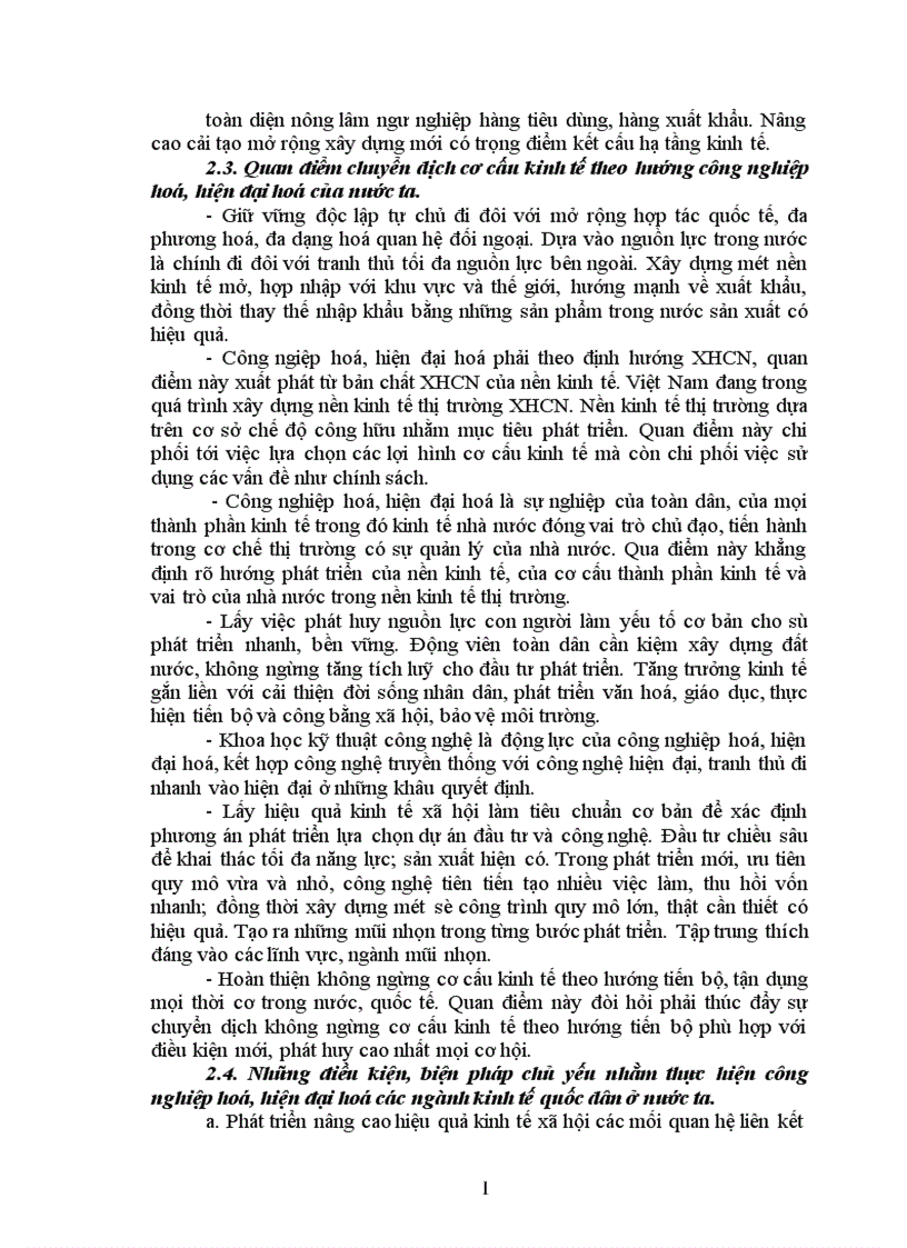 image for page Chuyển dịch cơ cấu kinh tế theo hướng công nghiệp hoá hiện đại hoá