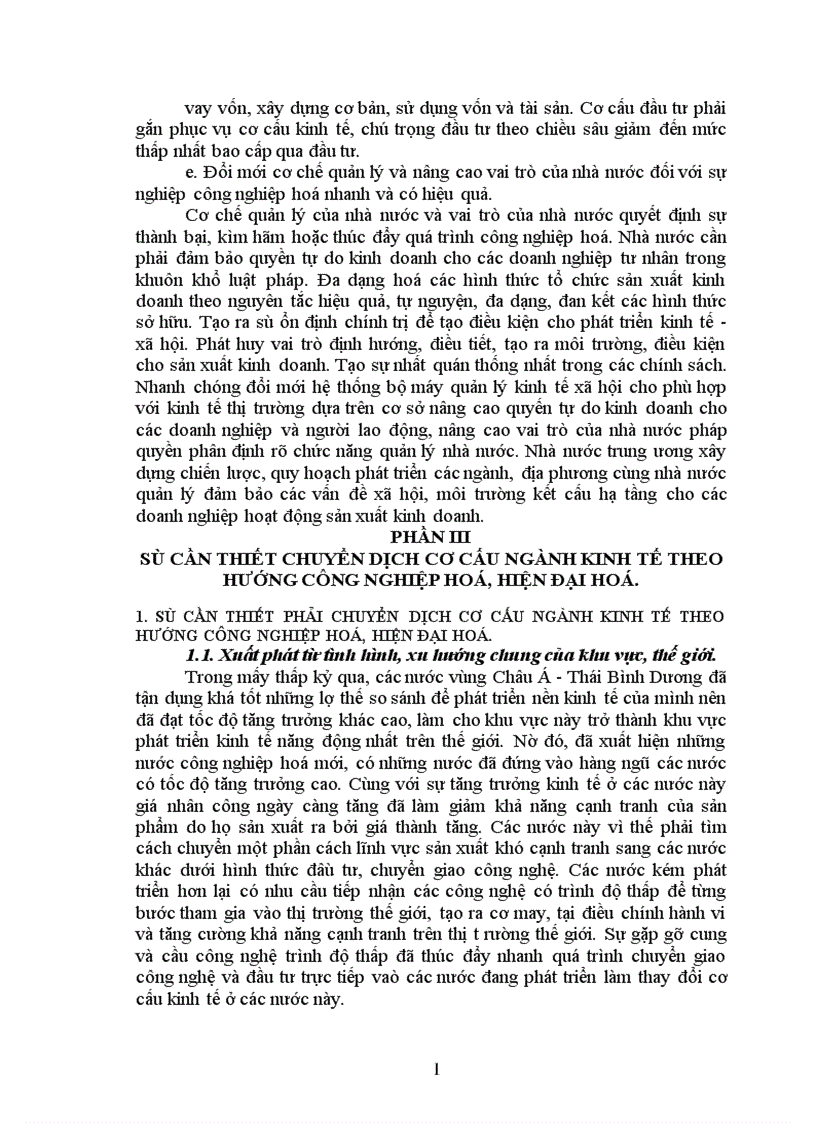 image for page Chuyển dịch cơ cấu kinh tế theo hướng công nghiệp hoá hiện đại hoá