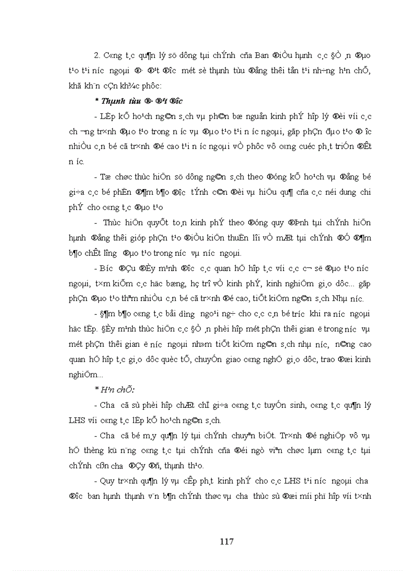 image for page Biện pháp quản lý tài chính của Ban điều hành các Đề án đào tạo tại nước ngoài nay là Cục Đào tạo với nước ngoài