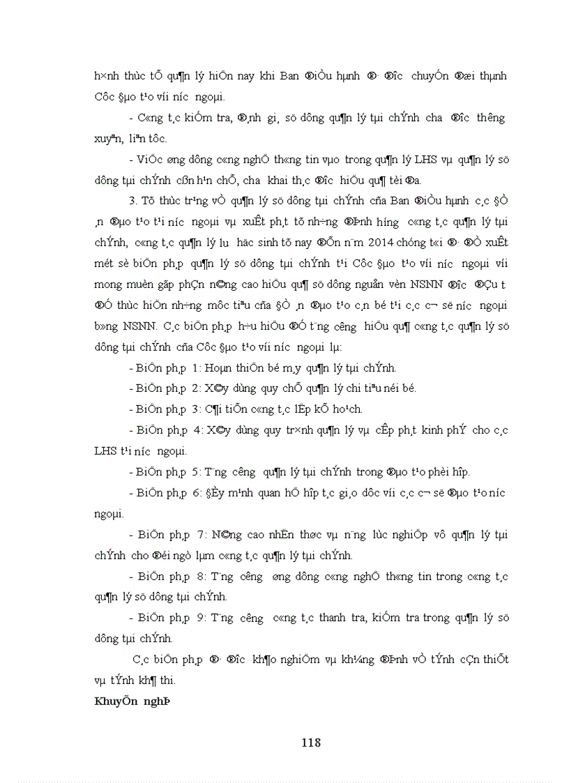 image for page Biện pháp quản lý tài chính của Ban điều hành các Đề án đào tạo tại nước ngoài nay là Cục Đào tạo với nước ngoài