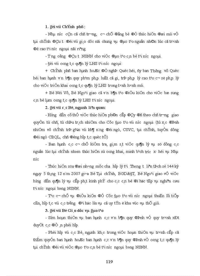 image for page Biện pháp quản lý tài chính của Ban điều hành các Đề án đào tạo tại nước ngoài nay là Cục Đào tạo với nước ngoài