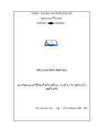 Triết học và quan niệm về cái đơn nhất