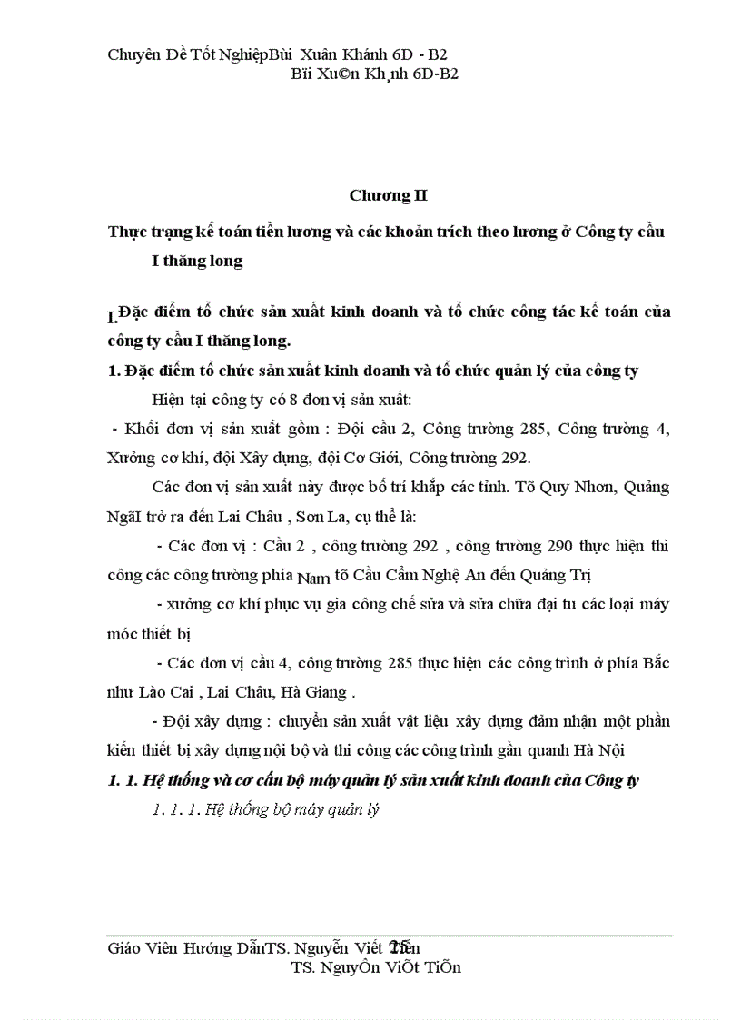 image for page Hoàn thiện kế toán tiền lương và các khoản trích theo lương tại công ty cầu I Thăng Long 1
