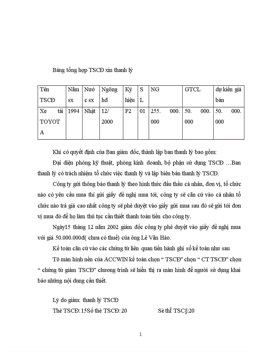 image for page Tổ chức công tác kế toán TSCĐ hữu hình tại Công ty In tài chính 1